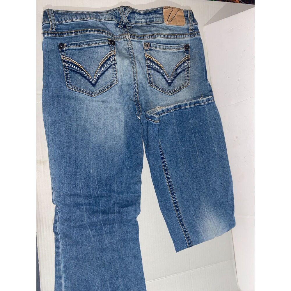 Y2K Grunge Premium Vanity Collection Women Jeans Size 28W/33L Flared RN# 61046